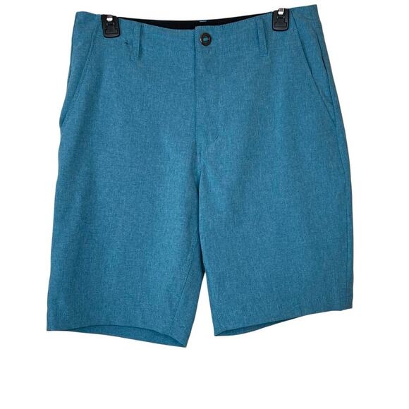 VOLCOM 9" Surf and Turf Hybrid Shorts 20" Outseam in Turquoise Men's 30 Waist - Picture 1 of 11